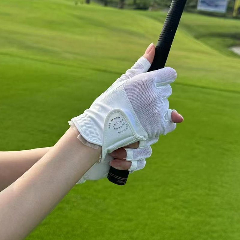 Golf Gloves - Damskie rękawice golfowe z odkrytymi palcami,